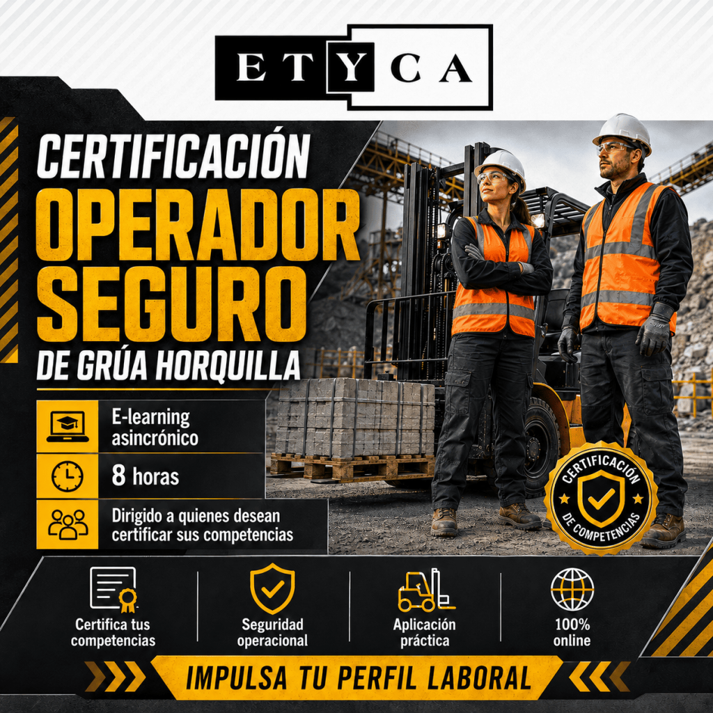 CERTIFICACIÓN OPERADOR SEGURO DE GRÚA HORQUILLA