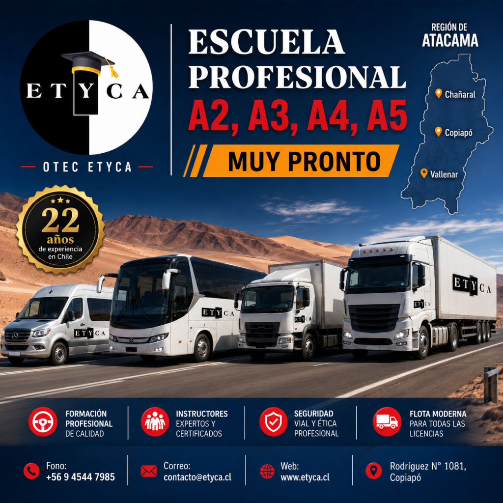 CONDUCTOR PROFESIONAL A2, A3, A4, A5