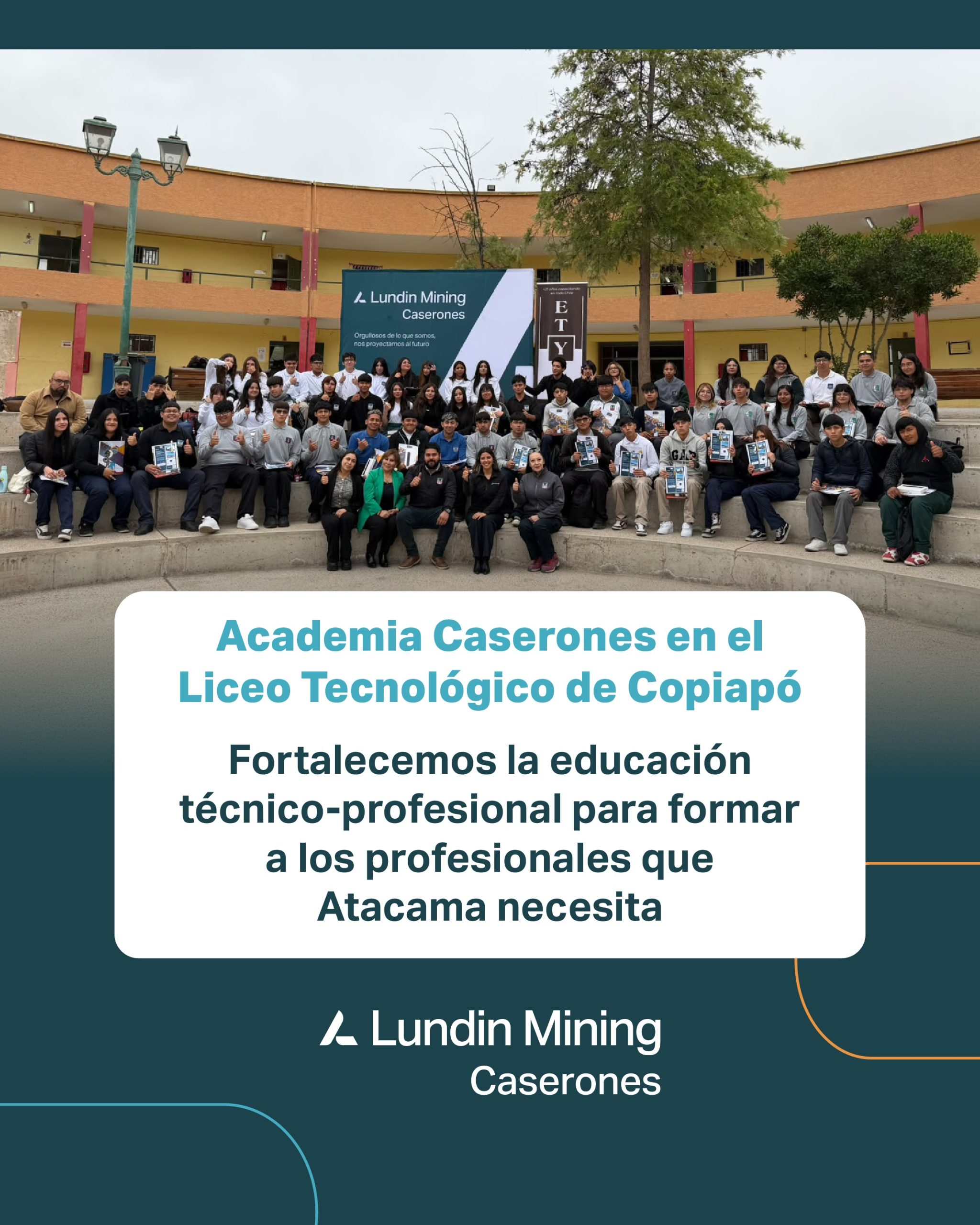 Academia Caserones fortalece la preparación laboral de estudiantes del Liceo Tecnológico de Copiapó